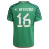 Maillot de Supporter Mexique H.HERRERA 16 Domicile Coupe du Monde 2022 Pour Homme